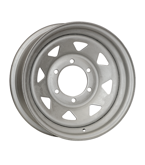 CD815612 - Ceco Series 81 Eight Spoke 15X6 5X114.3 ET -3mm Dacromet - Ceco Wheels Canada
