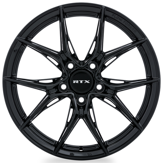 082843 - RTX R-Spec Slick 19X8.5 5X114.3 ET 42mm Gloss Black - RTX R-Spec Wheels Canada