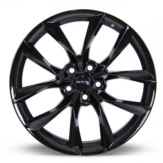 082735 - RTX OE Spider 19X8.5 5X114.3 ET 35mm Gloss Black -  RTX Wheels Canada