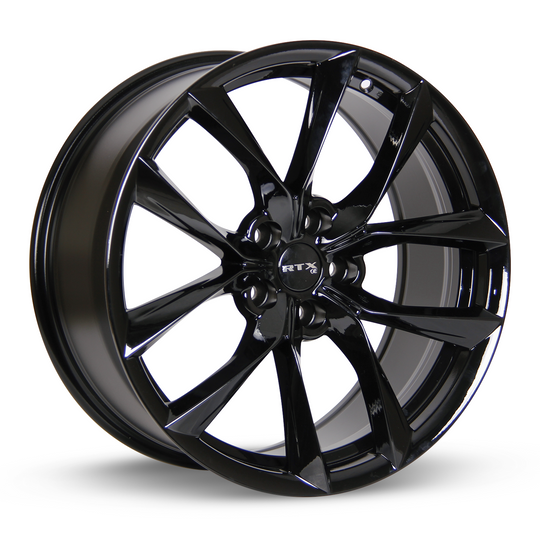 082735 - RTX OE Spider 19X8.5 5X114.3 ET 35mm Gloss Black -  RTX Wheels Canada