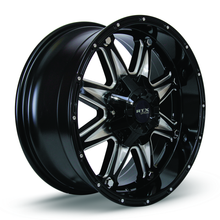 Load image into Gallery viewer, 081870 - RTX Offroad Spine 20X9 8X170 ET 15mm Black with Milled Spokes -  RTX Wheels Canada