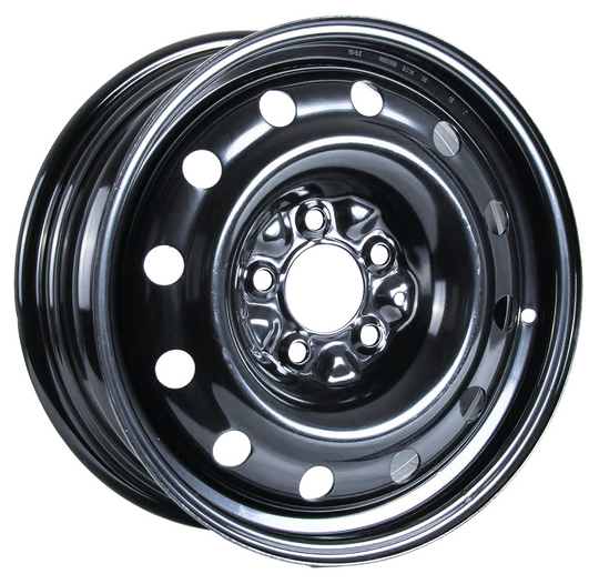 X99182T - RTX Steel Wheel 16X6.5 5X114.3 ET 40mm Black - RTX Wheels Canada
