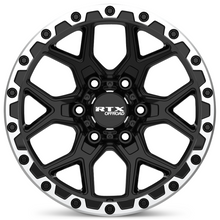 Load image into Gallery viewer, 178610 - RTX Offroad Storm 17X8.5 6X139.7 ET 20mm Gloss Black Milled with Machined Lip -  RTX Wheels Canada