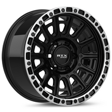 Charger l'image dans la galerie, 178609 - RTX Offroad Striker 17X8.5 6X139.7 ET 10mm Gloss Black Milled with Machined Lip -  RTX Wheels Canada