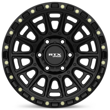 Load image into Gallery viewer, 178601 - RTX Offroad Striker 17X8.5 5X127 ET -10mm Gloss Black with Milled Rivets -  RTX Wheels Canada