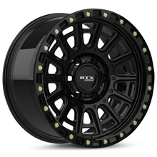 Load image into Gallery viewer, 178617 - RTX Offroad Striker 20X9 6X139.7 ET 10mm Gloss Black with Milled Rivets -  RTX Wheels Canada