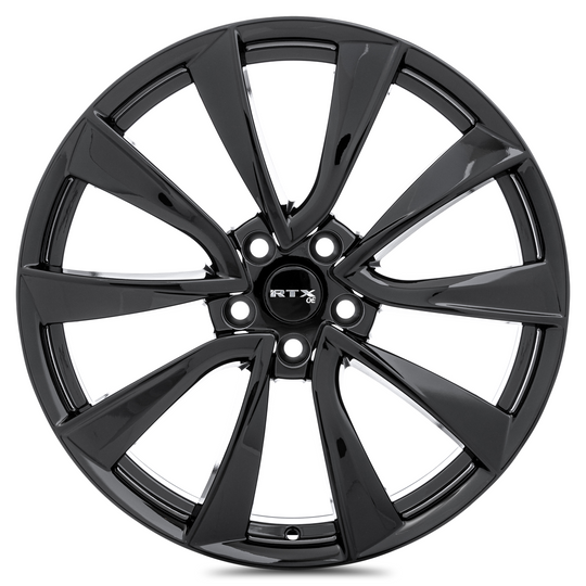 083212 - RTX OE TS01 20X8.5 5X114.3 ET 35mm Gloss Black -  RTX Wheels Canada