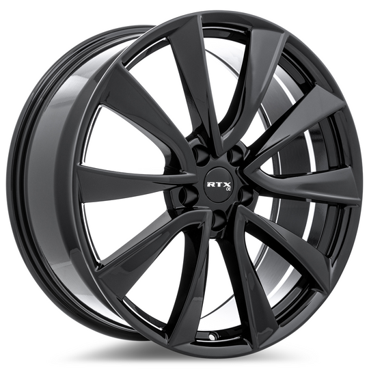 083211 - RTX OE TS01 19X8.5 5X114.3 ET 35mm Gloss Black -  RTX Wheels Canada