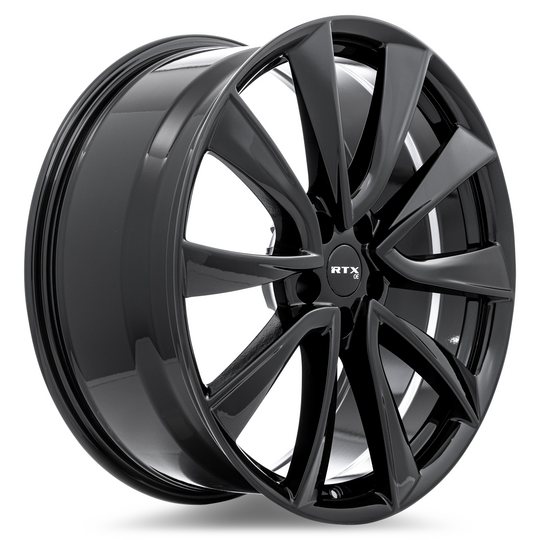 083211 - RTX OE TS01 19X8.5 5X114.3 ET 35mm Gloss Black -  RTX Wheels Canada