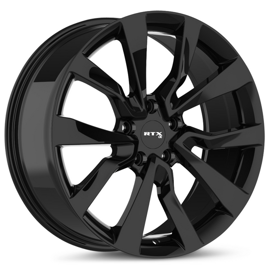 178608 - RTX OE TS04 19X8.5 5X114.3 ET 35mm Gloss Black -  RTX Wheels Canada