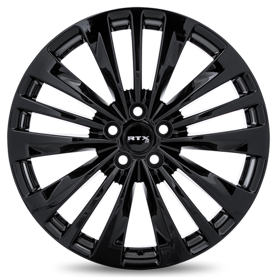 083083 - RTX OE TY02 20X8 5X114.3 ET 35mm Gloss Black -  RTX Wheels Canada