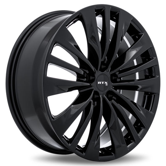 083083 - RTX OE TY02 20X8 5X114.3 ET 35mm Gloss Black -  RTX Wheels Canada