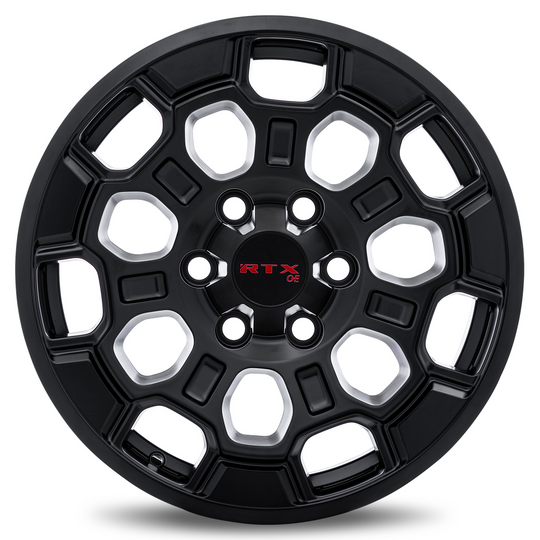083169 - RTX OE TY03 20X9 6X139.7 ET 35mm Satin Black -  RTX Wheels Canada