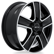 Load image into Gallery viewer, 507430 - RTX Transit 16X6.5 5X130 ET 60mm Gloss Black Machined - RTX Wheels Canada