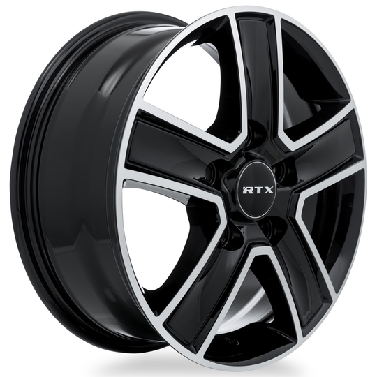 507430 - RTX Transit 16X6.5 5X130 ET 60mm Gloss Black Machined - RTX Wheels Canada