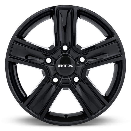 507434 - RTX Transit 16X6.5 5X160 ET 60mm Gloss Black - RTX Wheels Canada