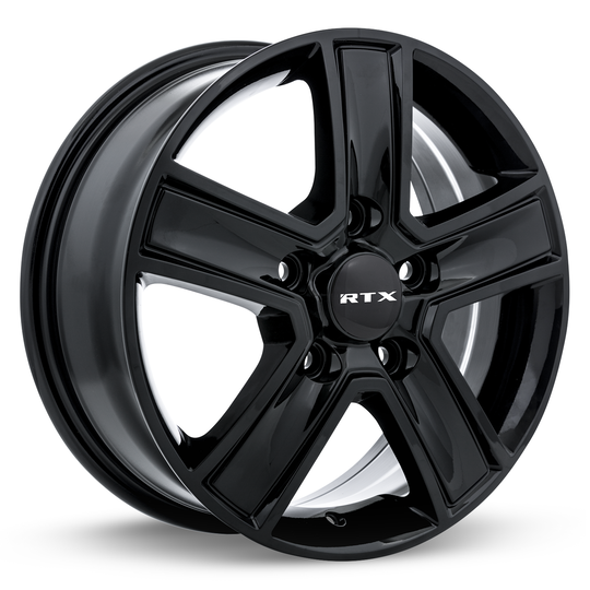 507434 - RTX Transit 16X6.5 5X160 ET 60mm Gloss Black - RTX Wheels Canada