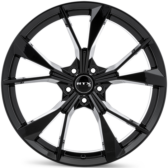 507438 - RTX OE VW01 20X8.5 5X112 ET 38mm Gloss Black -  RTX Wheels Canada