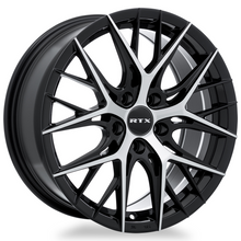 Charger l'image dans la galerie, 082995 - RTX R-Spec Valkyrie 18X8 5X114.3 ET 40mm Gloss Black Machined -  RTX Wheels Canada