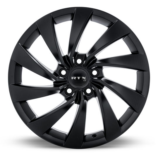 507424 - RTX OE Varel 19X8 5X112 ET 38mm Satin Black -  RTX Wheels Canada