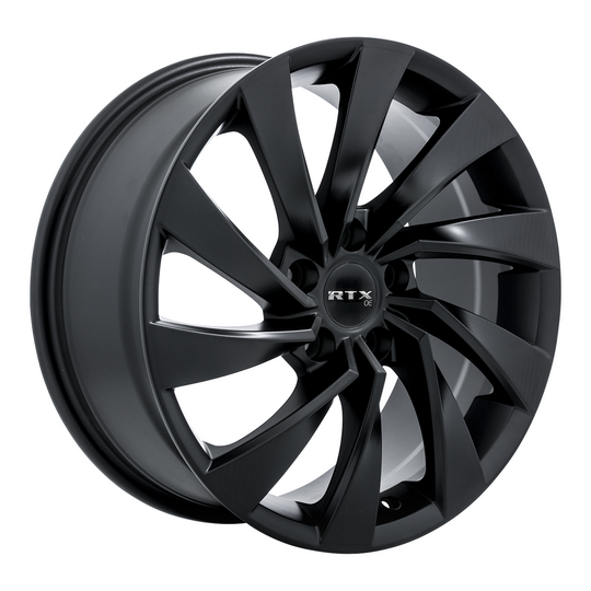 507422 - RTX OE Varel 17X7.5 5X112 ET 38mm Satin Black -  RTX Wheels Canada