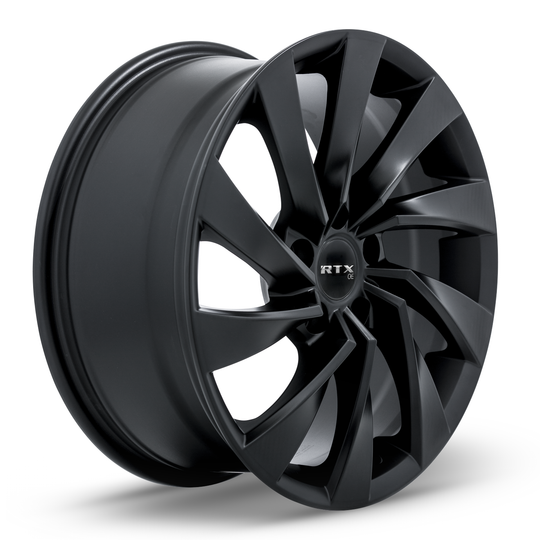 507423 - RTX OE Varel 18X8 5X112 ET 38mm Satin Black -  RTX Wheels Canada