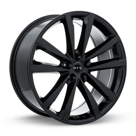 082367 - RTX OE Whitley 20X8.5 5X108 ET 38mm Gloss Black -  RTX Wheels Canada