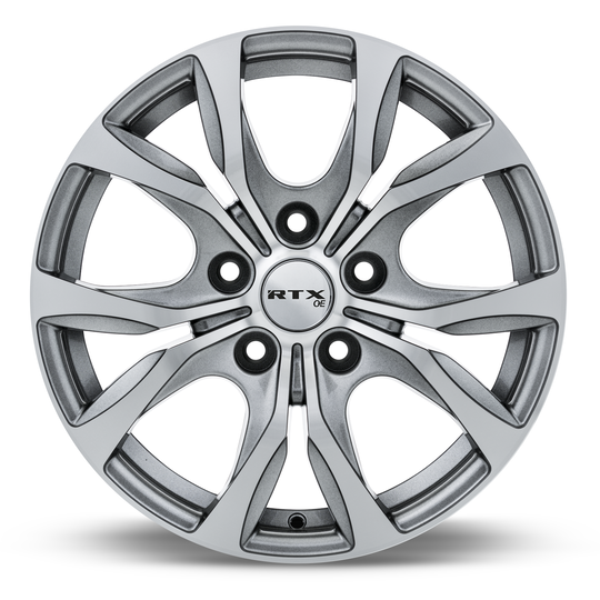 082580 - RTX OE Windsor 18X7.5 5X127 ET 35mm Gunmetal Machined -  RTX Wheels Canada