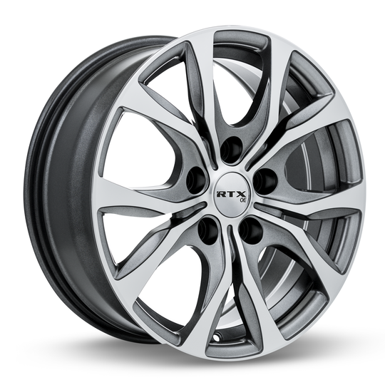 082580 - RTX OE Windsor 18X7.5 5X127 ET 35mm Gunmetal Machined -  RTX Wheels Canada