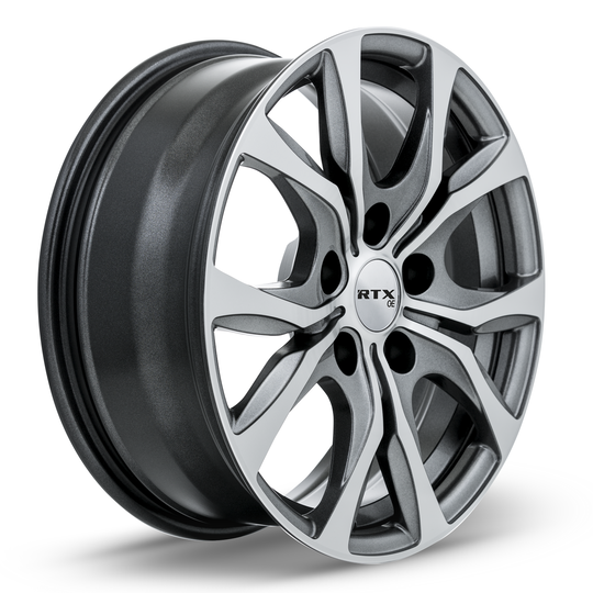 082580 - RTX OE Windsor 18X7.5 5X127 ET 35mm Gunmetal Machined -  RTX Wheels Canada