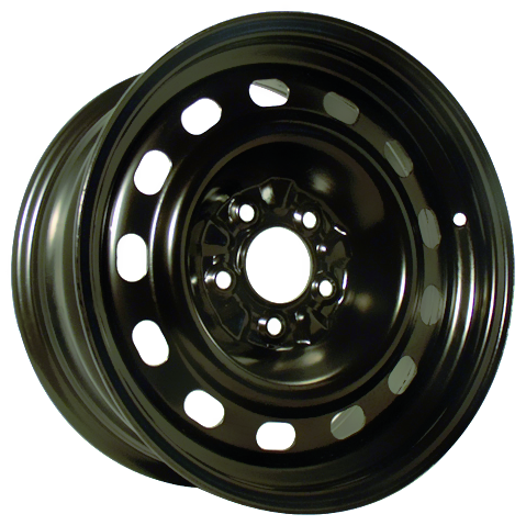 X40827 - RTX Steel Wheel 16X7 5X114.3 ET 12mm Black - RTX Wheels Canada