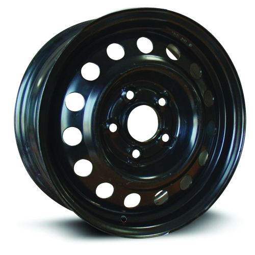 X45567 - RTX Steel Wheel 15X6 5X114.3 ET 45mm Black - RTX Wheels Canada