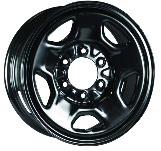 H5427AM - RTX Steel Wheel 16X6.5 6X139.7 ET 25mm Black - RTX Wheels Canada