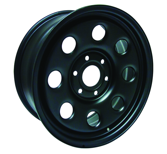 X48650 - RTX Steel Wheel 18X8 6X139.7 ET 25mm Black - RTX Wheels Canada