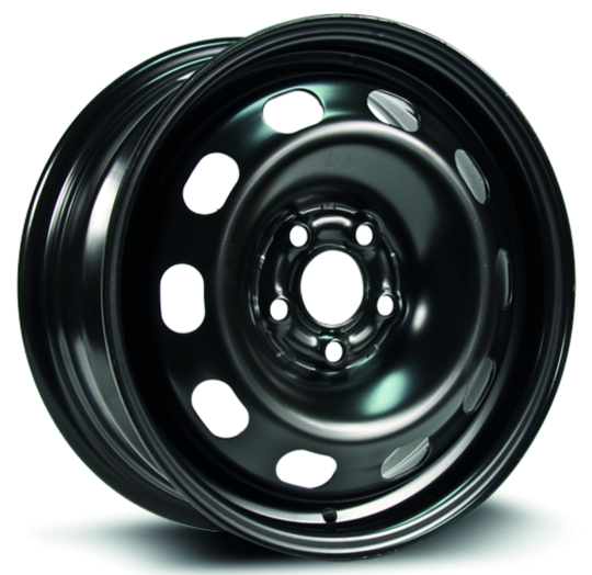 X99504 - RTX Steel Wheel 15X6.5 5X100 ET 40mm Black - RTX Wheels Canada