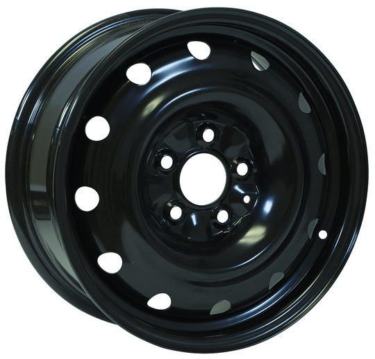 X99154N - RTX Steel Wheel 16X6.5 5X114.3 ET 40mm Black - RTX Wheels Canada