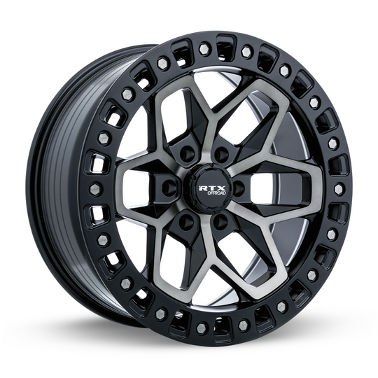 082925 - RTX Offroad Zion 18X9 5X127 ET -15mm Satin Black Tinted Bronze -  RTX Wheels Canada