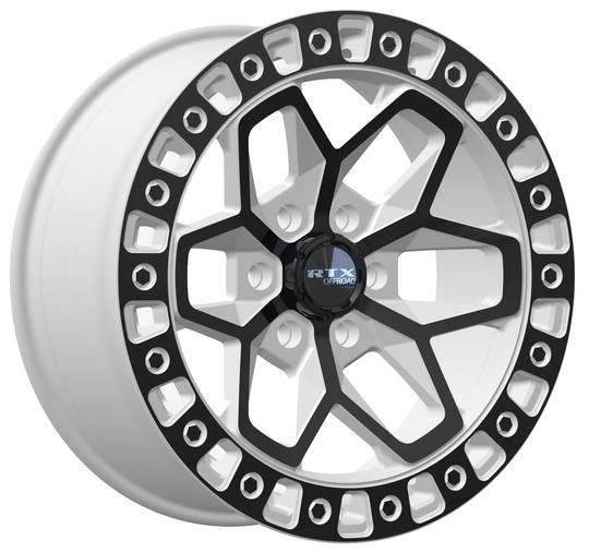 083287 - RTX Offroad Zion 17X9 6X139.7 ET 0mm Gloss White with Black Spokes -  RTX Wheels Canada