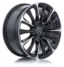 Charger l'image dans la galerie, 081667 - RTX Poison 16X7 5X114.3 ET 42mm Black Machined - RTX Wheels Canada