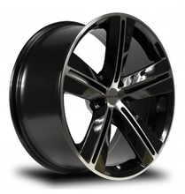 Load image into Gallery viewer, 081325 - RTX SMS 16X7 5X114.3 ET 40mm Black Machined - RTX Wheels Canada