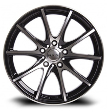 Load image into Gallery viewer, 081455 - RTX Snare 14X6 4X100 ET 38mm Black Machined - RTX Wheels Canada