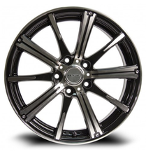 Load image into Gallery viewer, 081005 - RTX Spark 15X6 4X100 ET 45mm Black Machined - RTX Wheels Canada