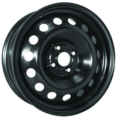 X99149N - RTX Steel Wheel 16X6.5 4X100 ET 42mm Black - RTX Wheels Canada