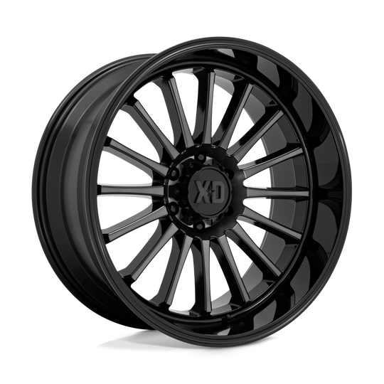 XD85722063418N - XD857 Whiplash 22X10 6X135 -18 mm Gloss Black With Gray Tint - XD Wheels Canada