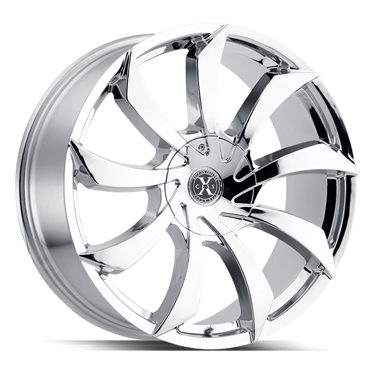 X01250235 - Xcess X01 22X9 5X112 / 5X115 35mm Chrome - Xcess Wheels Canada