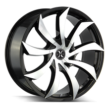 Load image into Gallery viewer, X01250435GBM - Xcess X01 22X9 5X108 / 5X114.3 35mm Gloss Black, Machined - Xcess Wheels Canada