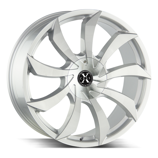X01250135BFS - Xcess X01 22X9 5X120 / 5X114.3 35mm Silver - Xcess Wheels Canada
