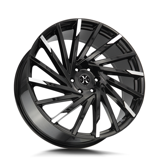 X02051435GBM - Xcess X02 X02 20X8.5 5x114.3 35mm Gloss Black Machined - Xcess Wheels Canada