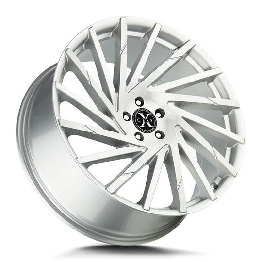 X02051435BFS - Xcess X02 X02 20X8.5 5x114.3 35mm Brushed Face Silver - Xcess Wheels Canada