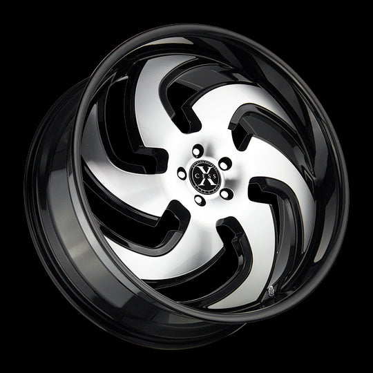 X03263924GBM - Xcess X03 X03 22X9 6x139.7 24mm Gloss Black Machined - Xcess Wheels Canada